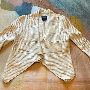 NWT Marciano genuine leather pearl jacket size 8
